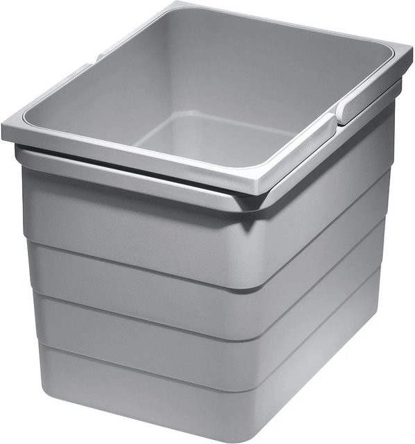 Ninka Eins2vier Abfallsammler Mülleimer in Alugrau, Volumen: 12 l, B/T/H: 22,0 x 30,6 x 23,0 cm - Bild 1