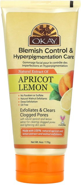 Okay Pure Naturals Aprikosen-Zitronen-Peeling, 170 g, Gesicht - Bild 1