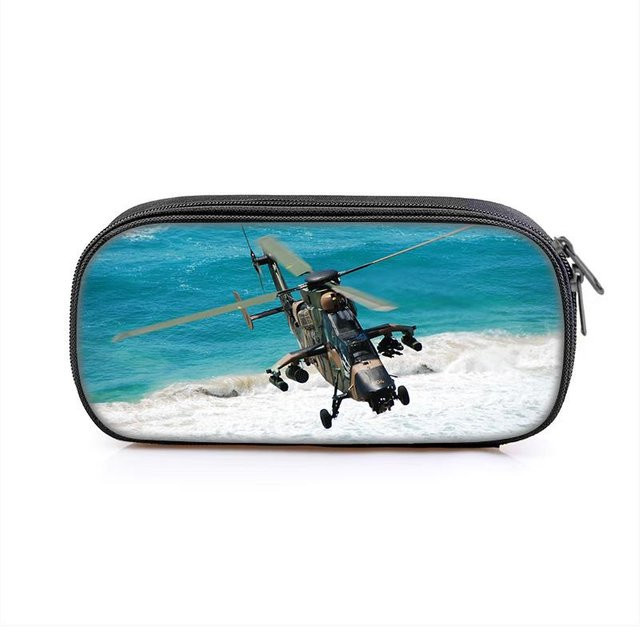 Fancy Style Studio Federmäppchen Helikopter Motiv in Multicolour aus Polyester und Nylon - Bild 1