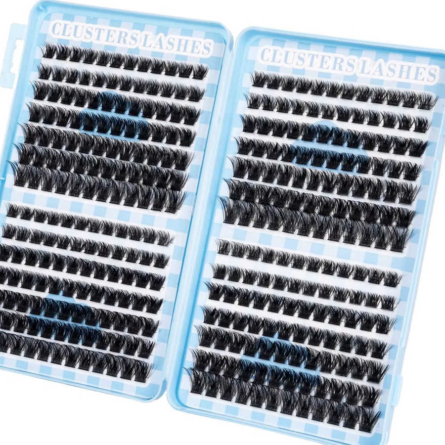 ISEEN Wimpern-Cluster DIY Wimpernverlängerung, Black, Unisex - Bild 4