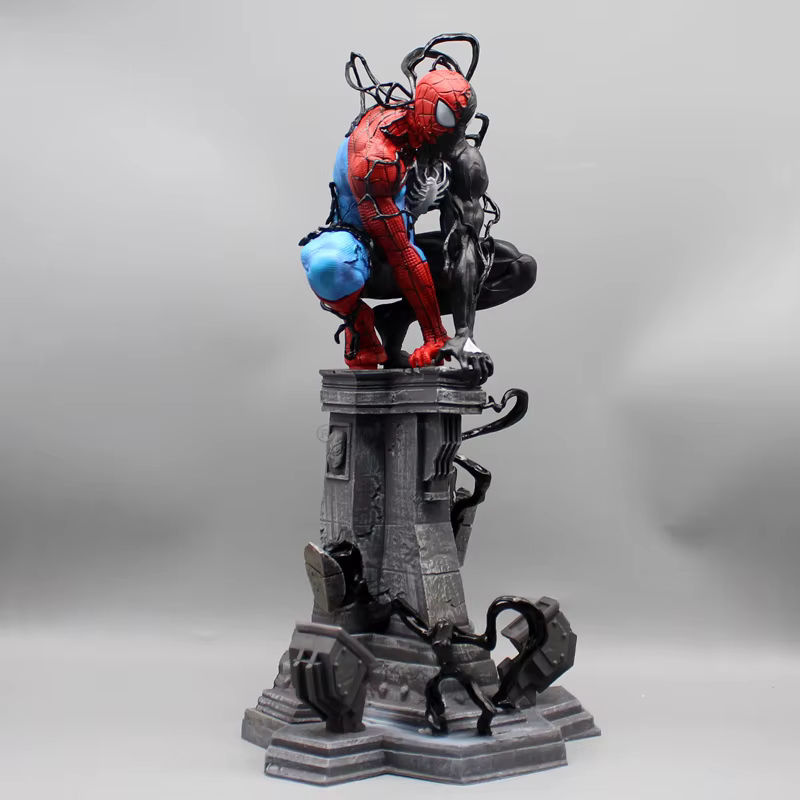 Bandai Spider-Man Venom Symbiote Figur aus Kunststoff, mehrfarbige Desktop-Dekoration Statue und Modell für Sammler - Bild 3