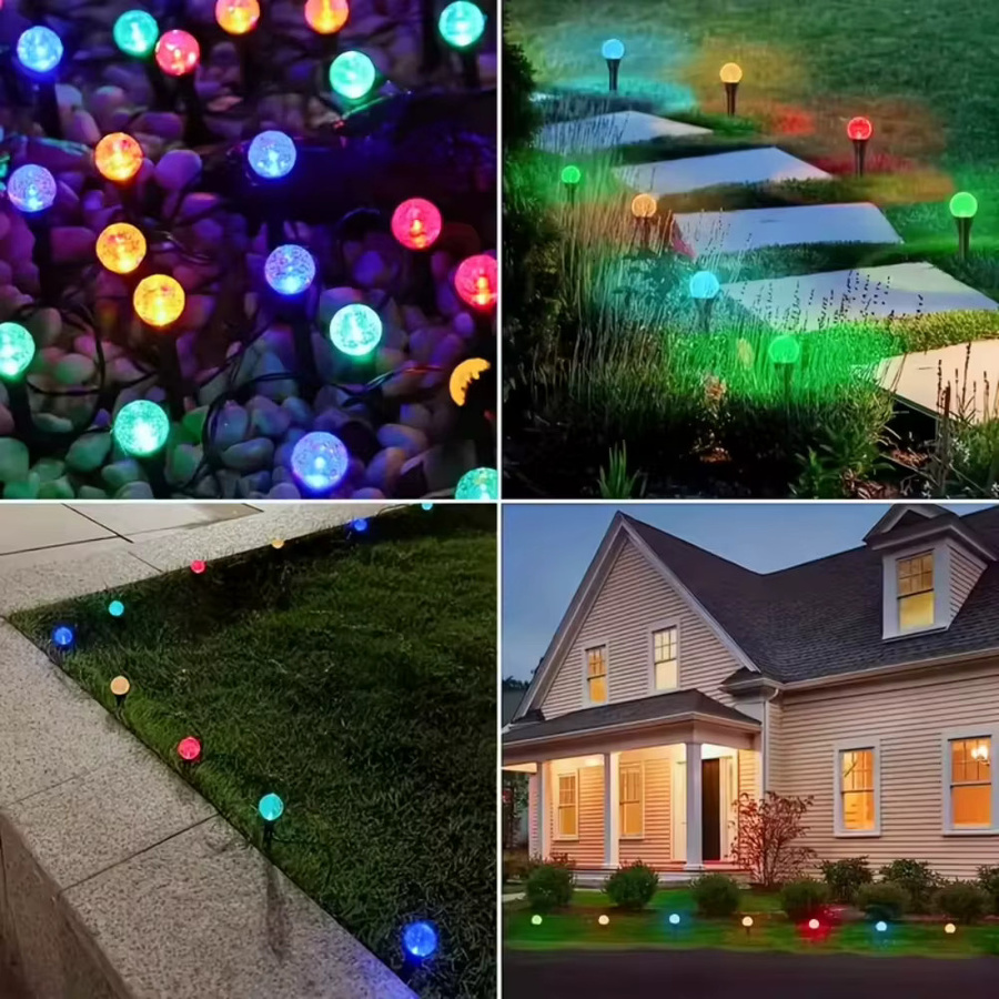 Leclstar Solar Bubble Ball Lichterkette mit 30 LED in Multicolour, Wasserdichte Solar-Gartenbeleuchtung für Terrasse und Garten - Bild 4