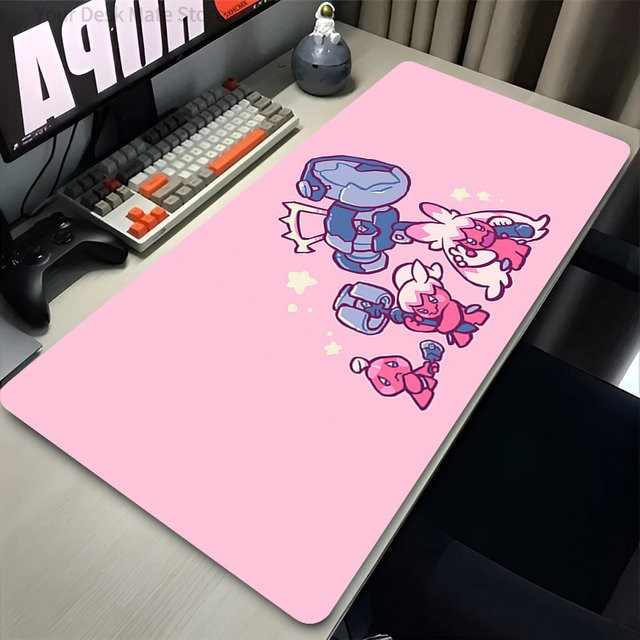 Potdemiel Mauspad Tinkaton Pink XXL Gamer Tastaturunterlage aus Gummi im Kawaii-Design - Bild 1