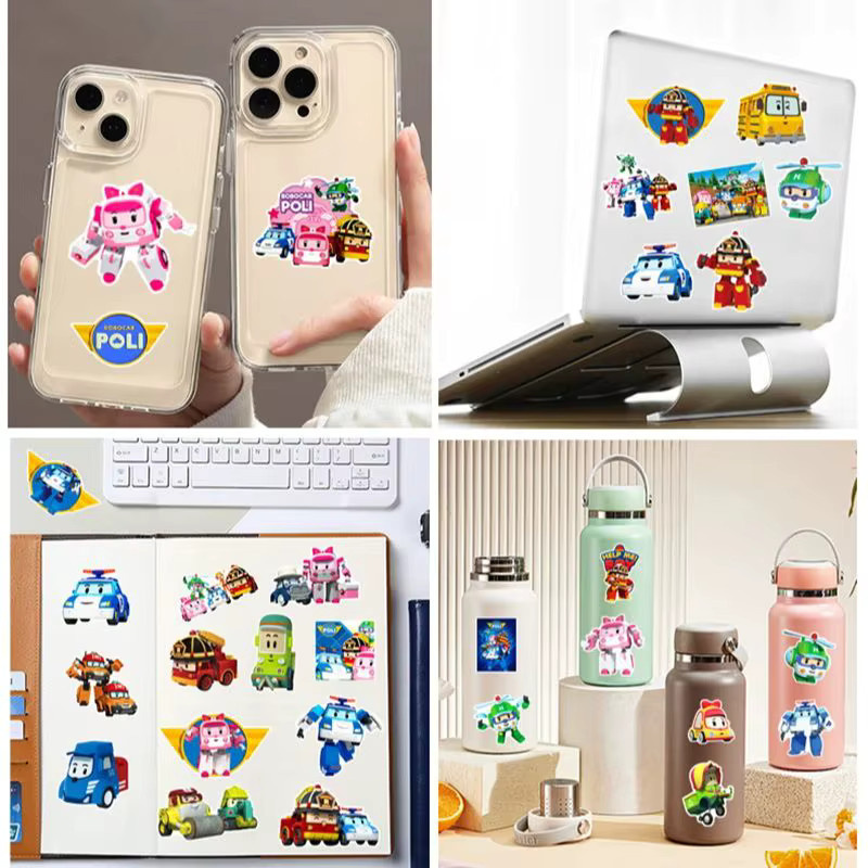 Robocar Poli Graffiti Aufkleber, 50-teiliges Set, multicolour - Bild 2