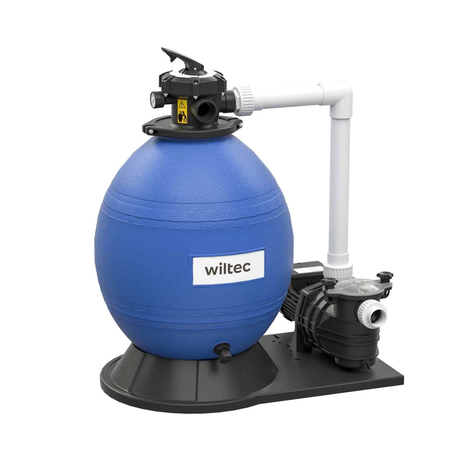 Wiltec Sandfilteranlage mit 750W Motor, 71L Filtertank und 20000L/H Leistung in Blau - Bild 2