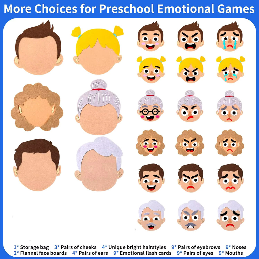 BizyKoady Montessori Social Emotional Boards, Sensorisches Spielzeug - Bild 5