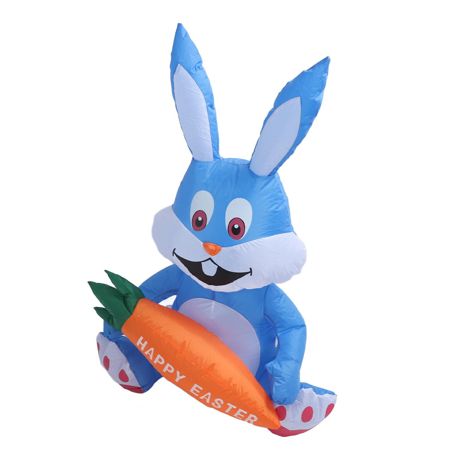 Aufblasbarer Osterhase von TOMTOP JMS, bunter Cartoon-Hasen-Aufblasartikel für draußen, Höhe: 120 cm - Bild 2