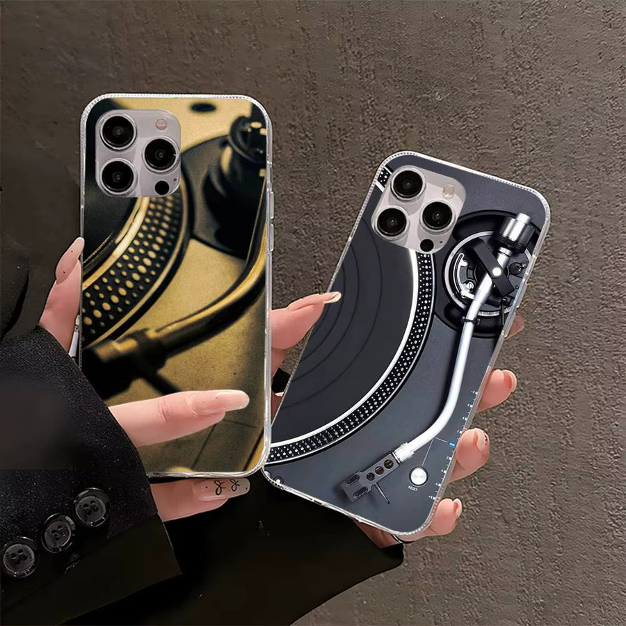 Technics DJ Handyhülle für iPhone 16 15 14 13 12 Pro Max Plus matt versilbert mehrfarbig - Bild 2