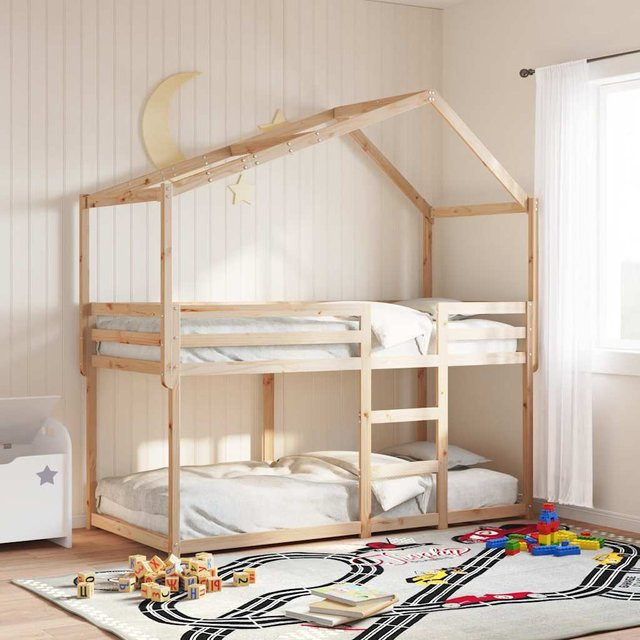 Vidaxl Baldachin für Kinderbett aus Kiefernholz in Weiß, H x B x T: 142 x 95,5 x 203 cm - Bild 1