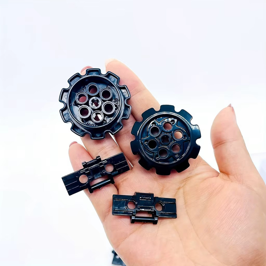 MOC Technische Kettenradteil Bausteine, Zubehör, Schwarz - Bild 4