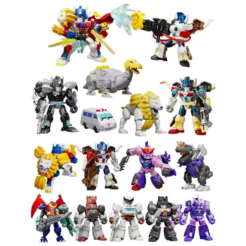 Blokees Transformers Optimus Prime Leo Prime Megatron Rampage Grimlock Cliffjumper, Actionfigur, Blind Box, multicolour - Bild 2