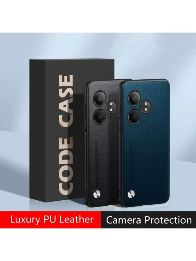 Robuste Ledertasche für Realme GT 6T 5G, GT6, 6T Neo, 6 SE und NEO6 in Gelb mit mattierter Silikon-Rückseite und Kameraschutz - Bild 3