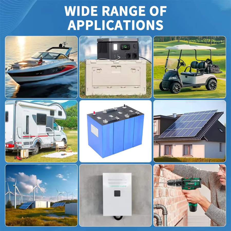 Likctt LiFePO4 Lithium-Eisenphosphat Batterie 3,2V 360Ah Klasse A Wiederaufladbare Zellen für DIY Solarspeicher in Blau - Bild 5