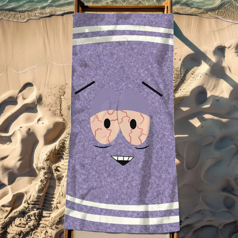 Toallin S-Southpark Strandtuch aus Mikrofaser, schnelltrocknend und weich, lila - Bild 2