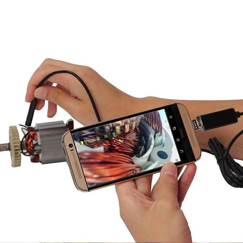 Calia 3 in 1 USB Typ-C Endoskop Inspektionsboreskop mit HD-Kamera IP68 in Schwarz - Bild 3