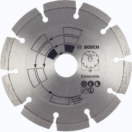 Bosch Diamanttrennscheibe für Beton in Silber, Durchmesser: 115 mm - Bild 1
