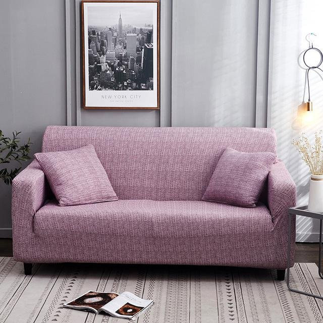 Housmife Elastischer Sofabezug mit Floralem Muster in Pink für 4-Sitzer, Breite: 235-300 cm - Bild 1