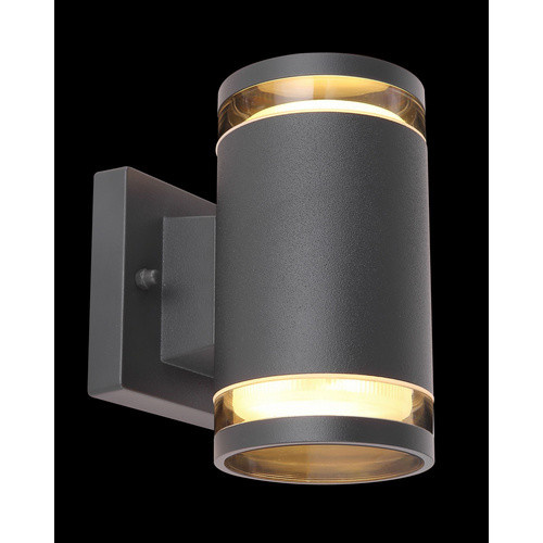 GLOBO Lighting Außenleuchte Alcala in Anthrazit aus Aluminium mit Up-Down-Lichteffekt - Bild 2