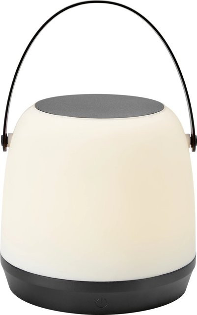 LED-Akku-Tischleuchte Cecina in Schwarz-Weiß mit Touch-Funktion, Durchmesser: 14 cm, Höhe: 20 cm - Bild 1