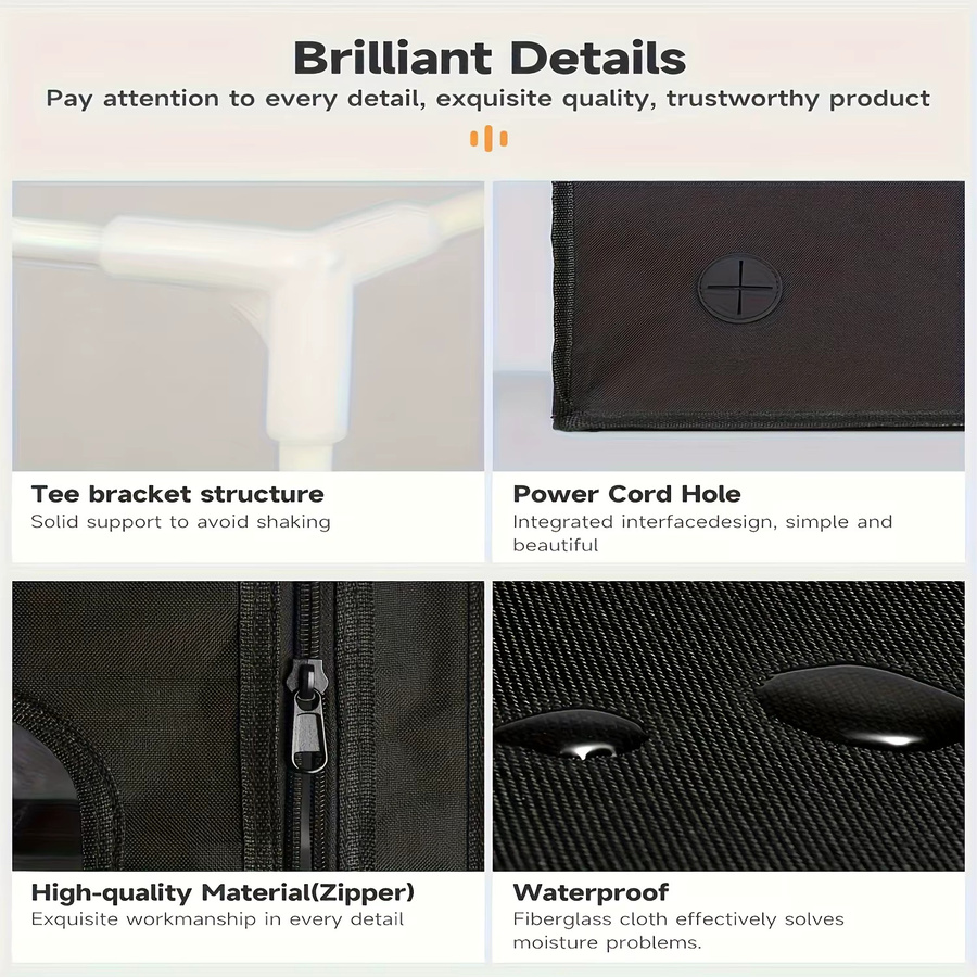 Creality 3D-Druckergehäuse für Ender 3, 3V2, 3Pro, 3S1 und 5, 5Pro, feuerfest und schalldicht, Farbe: Schwarz - Bild 4