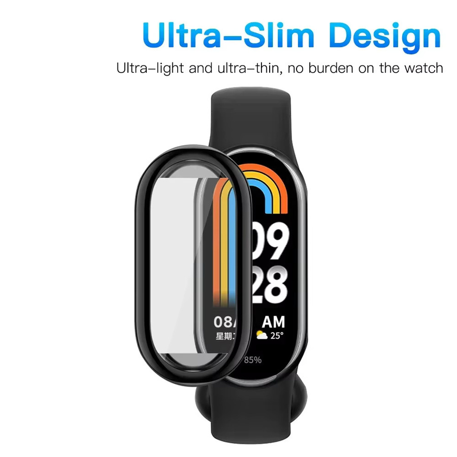 Xiaomi Smartwatch-Hülle TPU, Schwarz, Xiaomi Mi Band 10 9 8 Zubehör - Bild 4