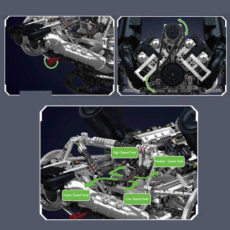 Mould King Technisches Auto-Motorspielzeug, ab 14 Jahren - Bild 5