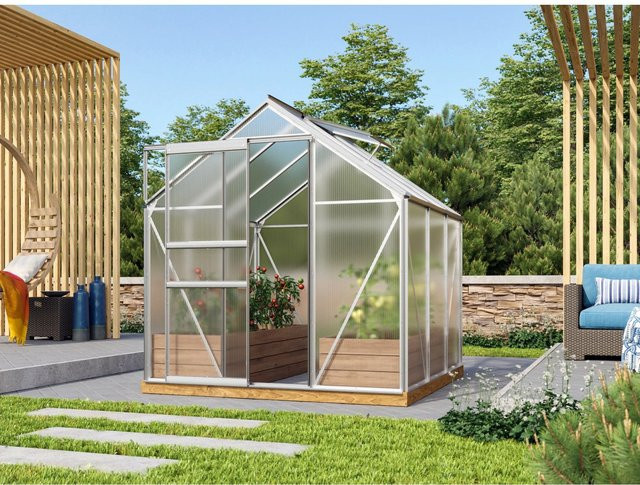 Vitavia Gewächshaus Venus 3800 mit Polycarbonat-Platten und Aluminium-Rahmen in Transparent - Bild 1