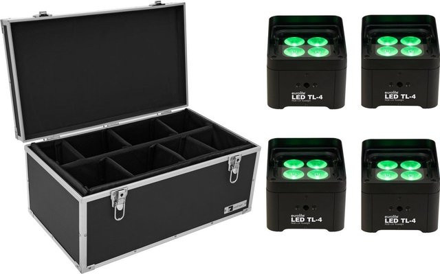 EUROLITE Set 4x LED TL-4 Trusslight mit Case in Schwarz - Bild 1