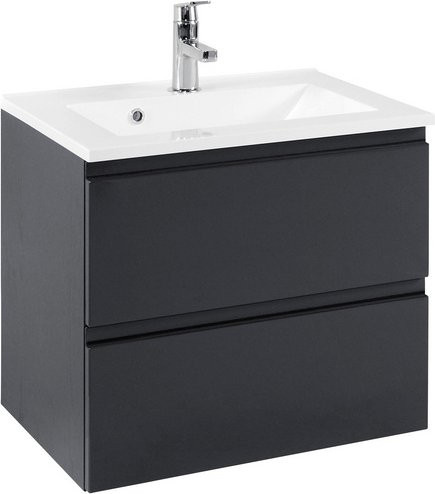 HELD MÖBEL Waschplatz Cardiff in Grau, modern und glänzend, B/T/H: 60 x 47 x 56 cm - Bild 1