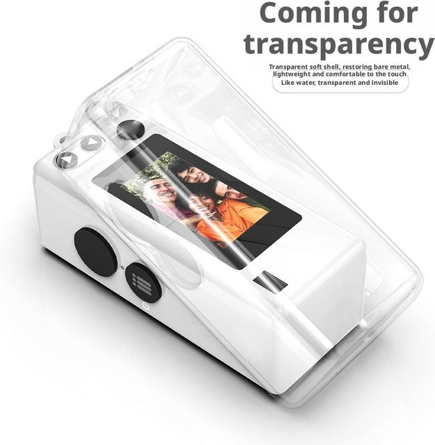 Kodak Charmera Mini Kamera Schutzset 2-in-1 mit transparenter TPU-Hülle und gehärtetem Glas Displayschutz - Bild 1