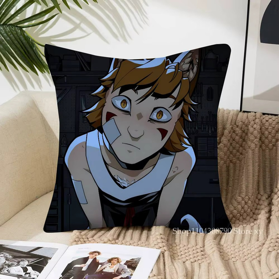 Quadratischer Anime-Kissenbezug B-Boyfriend To Death von bilibili, mehrfarbig, Breite: 40 cm, Breite: 40 cm - Bild 5