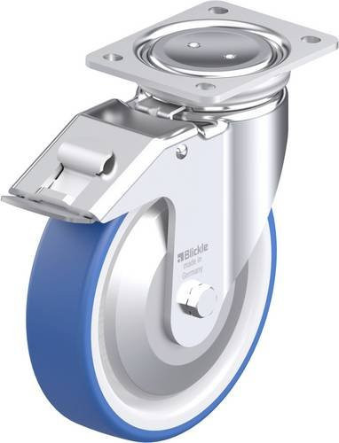 Blickle LUH-POTHS 200K-FI-FA Stahlblech-Lenkrolle in Blau, Rad-Durchmesser: 200 mm, Tragfähigkeit: 550 kg - Bild 1