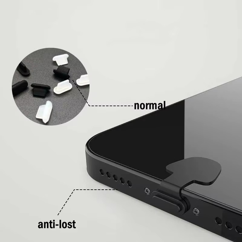DJI USB-C Staubschutzstecker in Schwarz als Silikonabdeckung und Anti-Verlust-Stopper für die DJI Mini 3 Pro und alle USB-C-Geräte - Bild 5