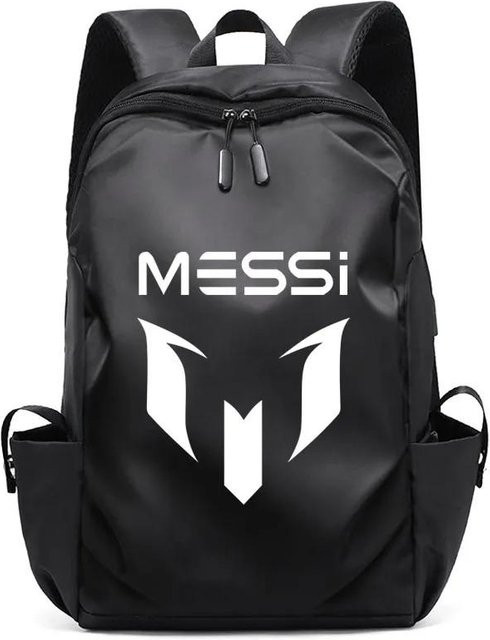 3-teiliges Schulrucksack-Set in Schwarz aus Oxford-Stoff mit Schultasche, Schultergurt und Federmäppchen - Bild 1