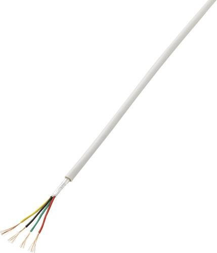 TRU Components Alarmkabel LiYY 4 x 0,14 mm² in Weiß, 50 m - Bild 1