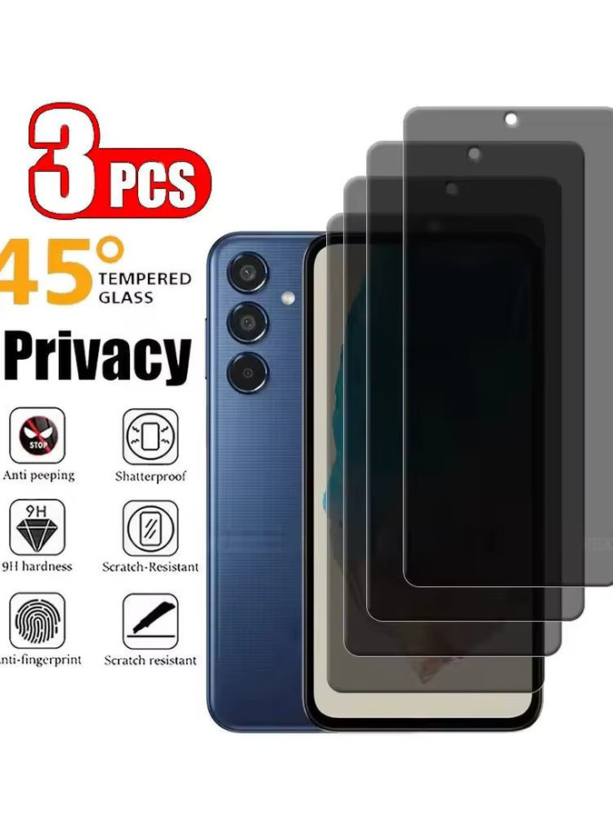 3er-Set Privatsphäre-Displayschutzglas für Samsung Galaxy A10, A10E, A10S, A20, A20E, A20S, A30, A30S, A40, A40S, A50S, A60, A70, A70S, A80, A90 in Transparent - Bild 6