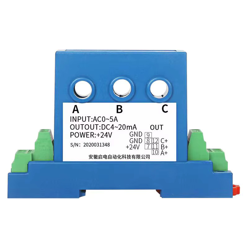 XUYANGQIDIAN Dreiphasen-Stromwandler mit 4-20mA und 0-10V Ausgang sowie RS485 Schnittstelle in Blau - Bild 2