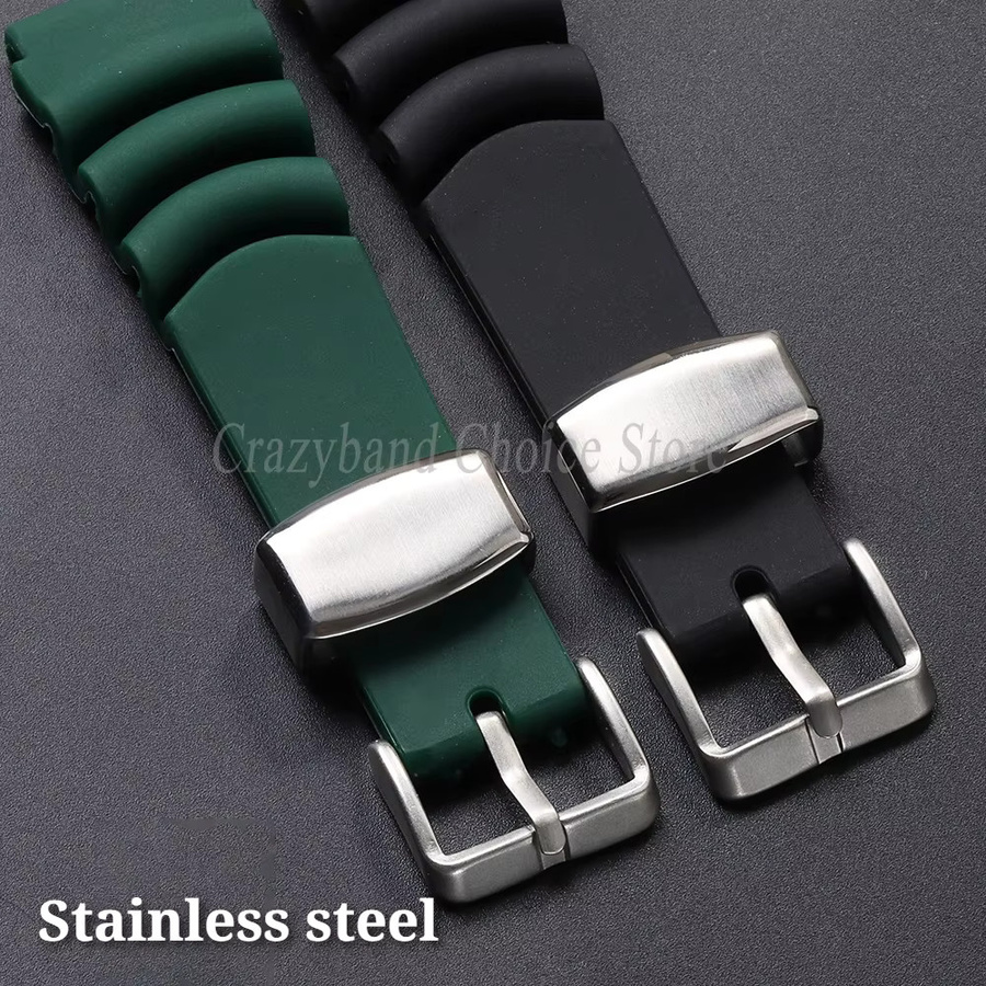 crazyband Uhrenarmband Silikon, Schwarz, Herren - Bild 2