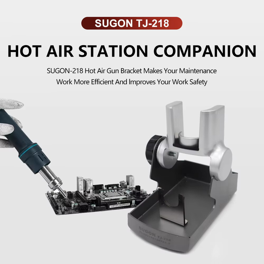 SUGON 218 Original Griff Halterung und Rahmen für Heißluft Rework Stationen in Silber, passend für SUGON 8650, 8630 PRO und 8620DX - Bild 3