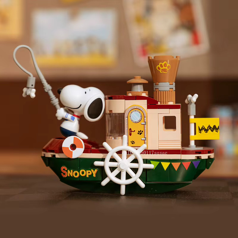 Pantasy Snoopy Where To Go Series Bausteine Disney Bauspielzeug Desktop Ornament Multicolour - Bild 3