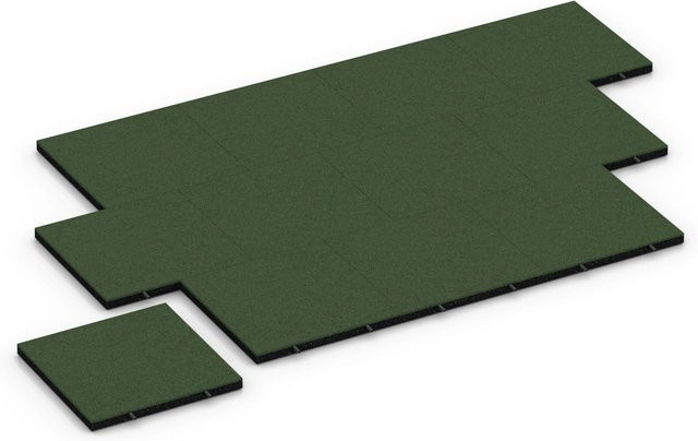 WARCO Fallschutzplatte in Grasgrün B/T/H: 50 x 50 x 4 cm - Bild 1