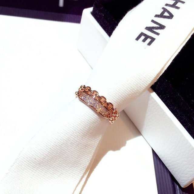 YIRAN Zeigefingerring, Kupfer, gray, Zirkonia, Damen - Bild 1