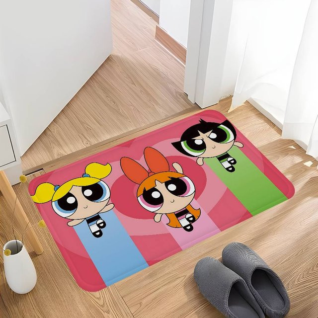 Rutschfeste Badezimmermatte The Powerpuff Girls von Potdemiel in Multicolour, B/T: 60 x 40 cm - Bild 1