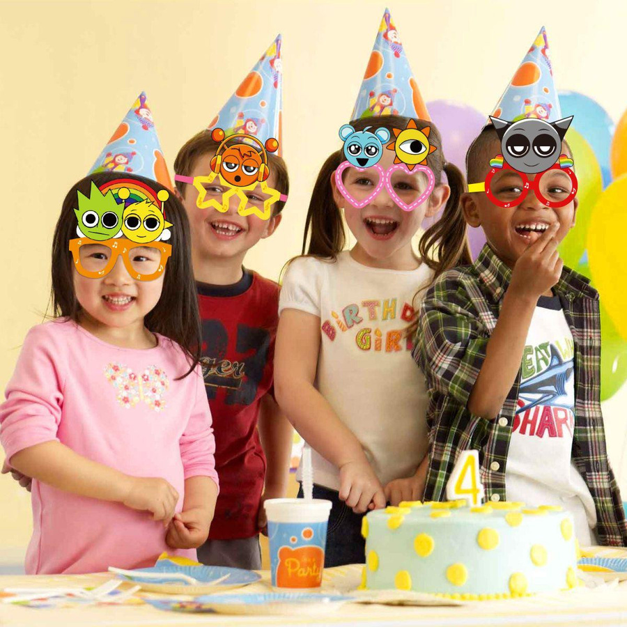 Molia Rhythm Box Sprunki Geburtstagsfeier Dekoration für Kinder aus Papier, Mehrfarbig - Bild 4