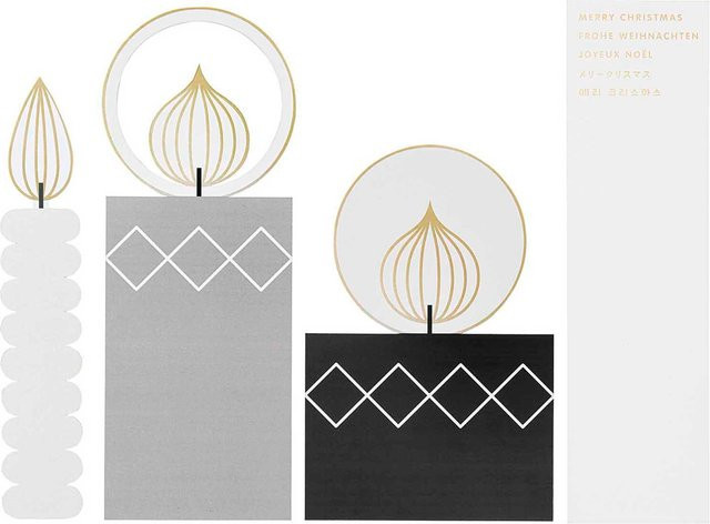 Rico Design Paper Poetry Postkartendeko-Set mit 4 Kerzen aus Papier - Bild 1