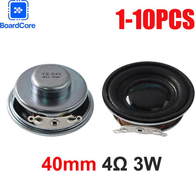 Mini Bluetooth Lautsprecher 40 mm 4 Ohm 3 W für DIY-Elektronik - Bild 1