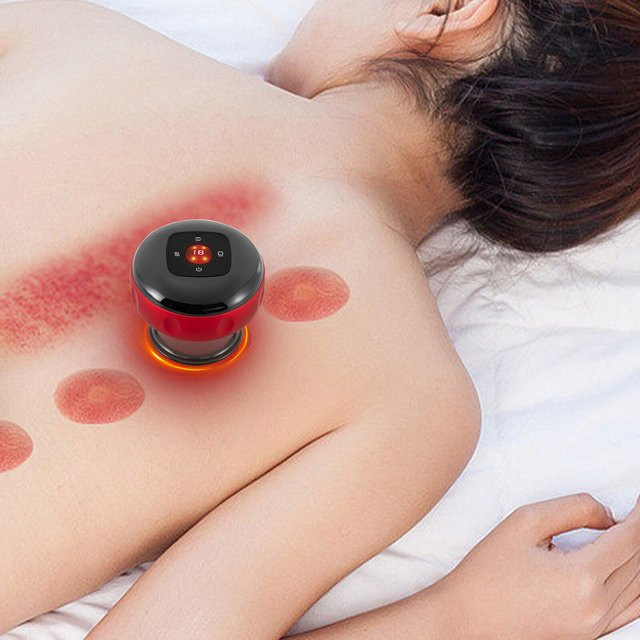 Elektrisches Schröpfgerät Vakuumtherapie-Maschine, 12 Stufen, Rot - Bild 1