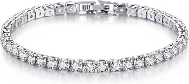 Armband 925 Silber, Zirkonia, Damen, 16-20 cm - Bild 1