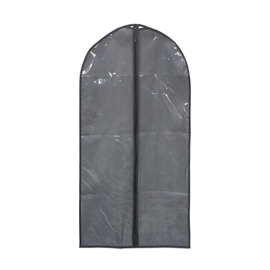 Relaxdays Kleidersack 6er Set aus Vlies und PVC in Grau Transparent, B: 60 cm, H: 135 cm - Bild 2