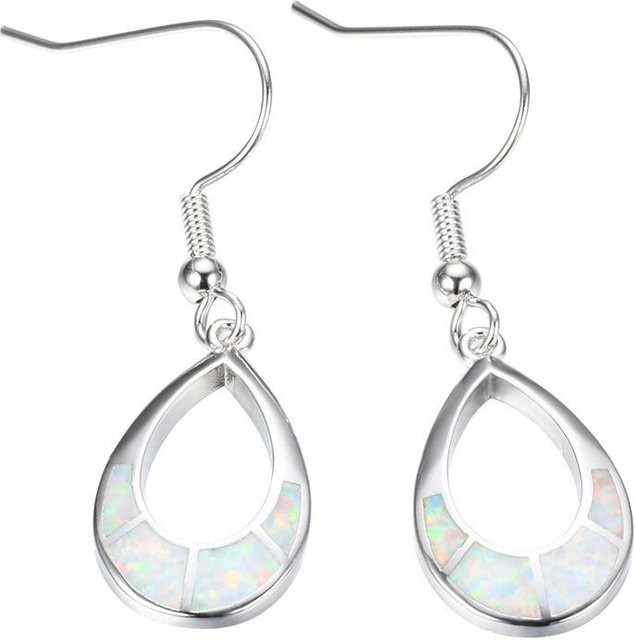 YIRAN Jewelry Ohrringe, Tropfenförmig, White, Unisex - Bild 1